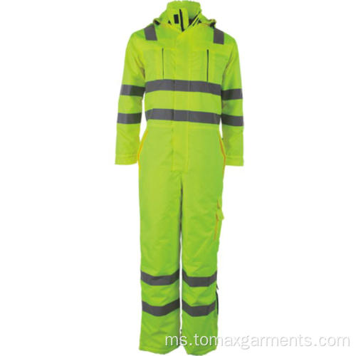 Hi Vis Bib Kerja Coveralls untuk Lelaki